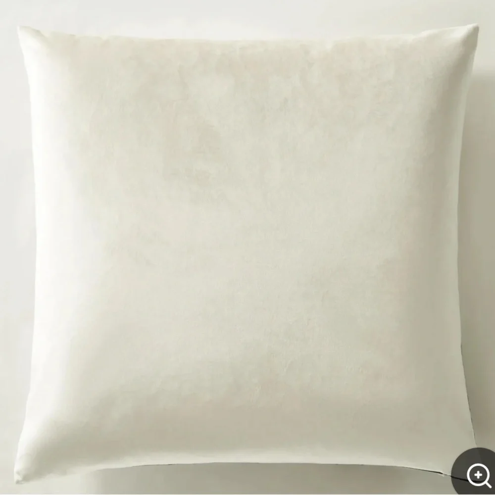 Z Gallerie Modern Silver, black, ivory 24”x24”pillow cover set of 2. - Picture 2 of 11